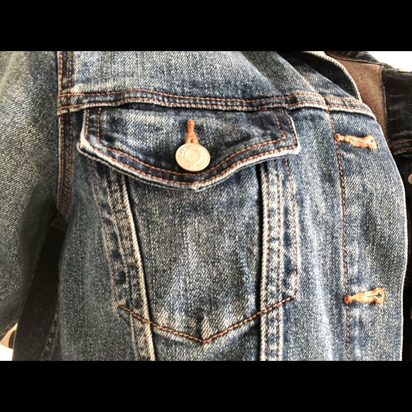 Mid/Dark wash Denim Jacket - Picture 2 of 4